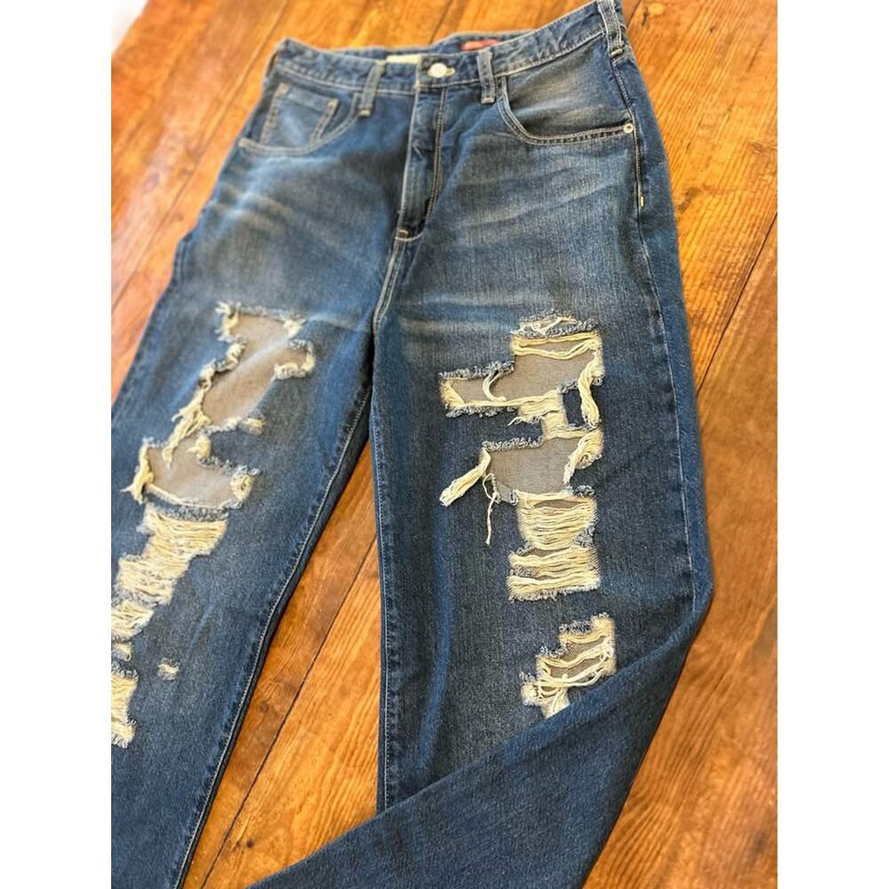 Pilcro (Anthropologie) distressed wide leg jeans - Picture 2 of 8